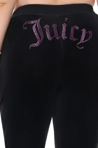 Spodnie dresowe z weluru w stylu Big Bling w rozmiarze plus size, w kolorach Technicolor, z możliwością personalizacji Spodnie dresowe z weluru w stylu Big Bling w rozmiarze plus size, w kolorach Technicolor, z możliwością personalizacji