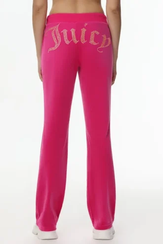 Spodnie dresowe z weluru w stylu Technicolor z Big Bling, z możliwością personalizacji Spodnie dresowe z weluru w stylu Technicolor z Big Bling, z możliwością personalizacji