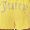Szorty z pranej frotte z dużym błyskotką Big Bling Szorty z pranej frotte z dużym błyskotką Big Bling