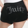 Szorty z weluru Big Bling w dużych rozmiarach Szorty z weluru Big Bling w dużych rozmiarach