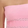 Top z rękawkami z Towel Terry i koronkową lamówką Top z rękawkami z Towel Terry i koronkową lamówką