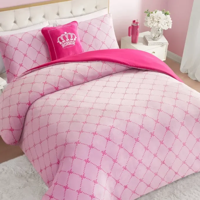 Zestaw dwustronnej kołdry Plush Trellis Link Zestaw dwustronnej kołdry Plush Trellis Link