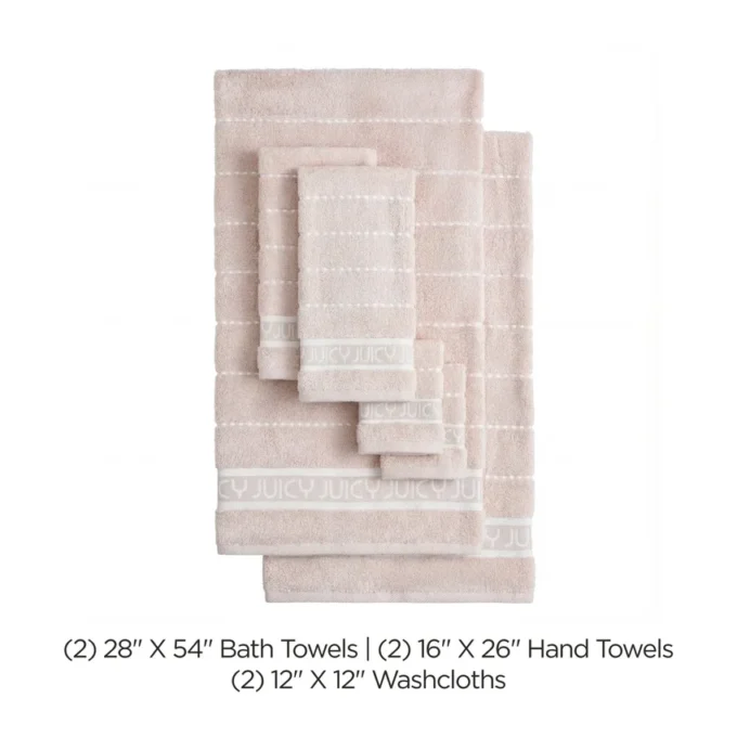 Zestaw ręczników kąpielowych Plush Stripe Zestaw ręczników kąpielowych Plush Stripe