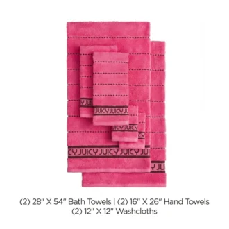 Zestaw ręczników kąpielowych Plush Stripe